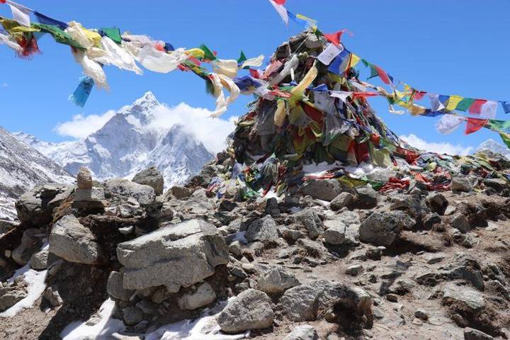 Os memoriais de Thukla prestam homenagem a todos aqueles que perderam a vida na montanha mais alta do mundo.