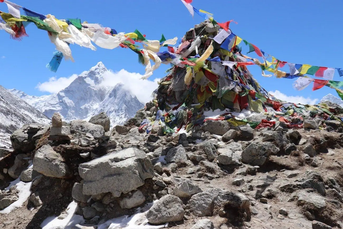 Os memoriais de Thukla prestam homenagem a todos aqueles que perderam a vida na montanha mais alta do mundo.